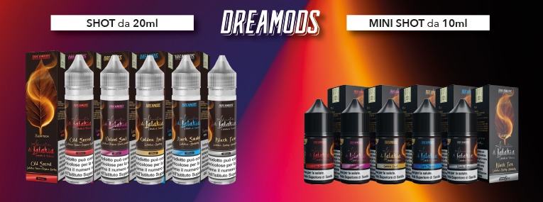 Linea Sfumature di Latakia Shot e Mini Shot Dreamods